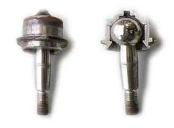 A cross-section diagram of a ball-and-socket joint mechanism
