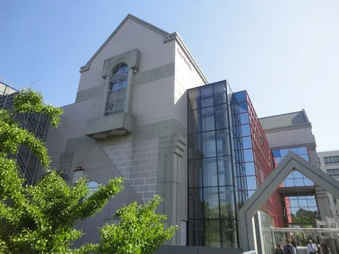 Exterior of the Yokohama Doll Museum building in Naka Ward, Yokohama, Japan